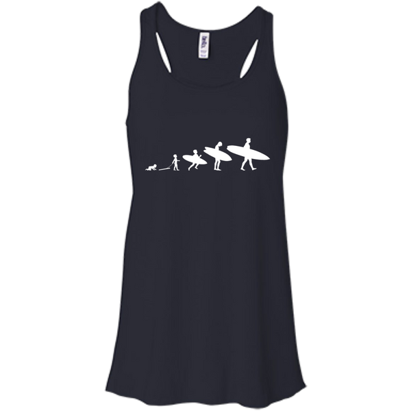 Surfer Evolution - Bella+Canvas Flowy Racerback Tank