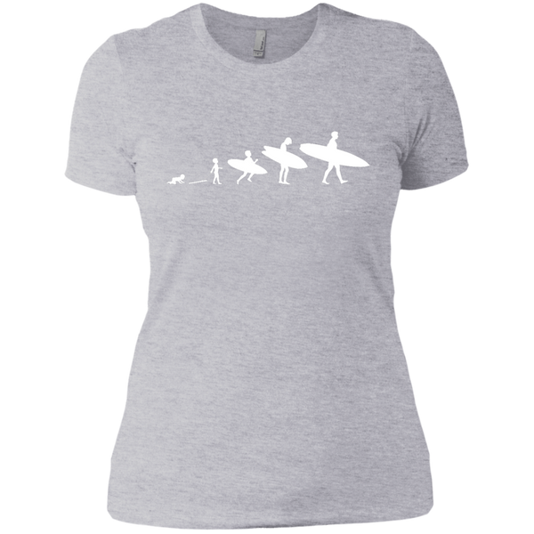 Surfer Evolution - Next Level Ladies' Boyfriend Tee